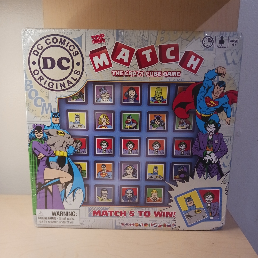 DC Comics Top Trumps Match The Crazy Cube Game by Winning Moves (2017) - NEW
